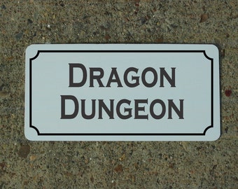DRAGON DUNGEON Metall Schild für Mistress Master BDSM Sex Bondage