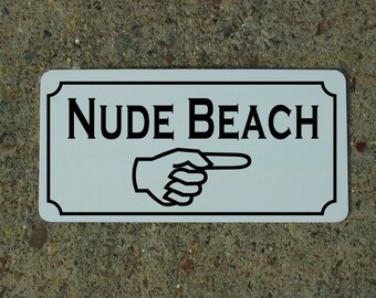 Nude Beach Sign - Etsy UK