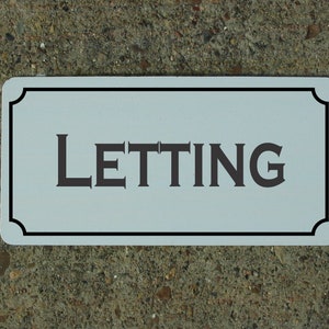 Letting Metal Sign