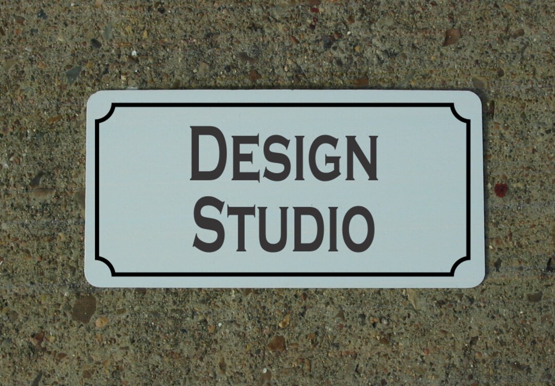 DESIGN STUDIO Metal Sign for Art Studio Graphic Business - Etsy