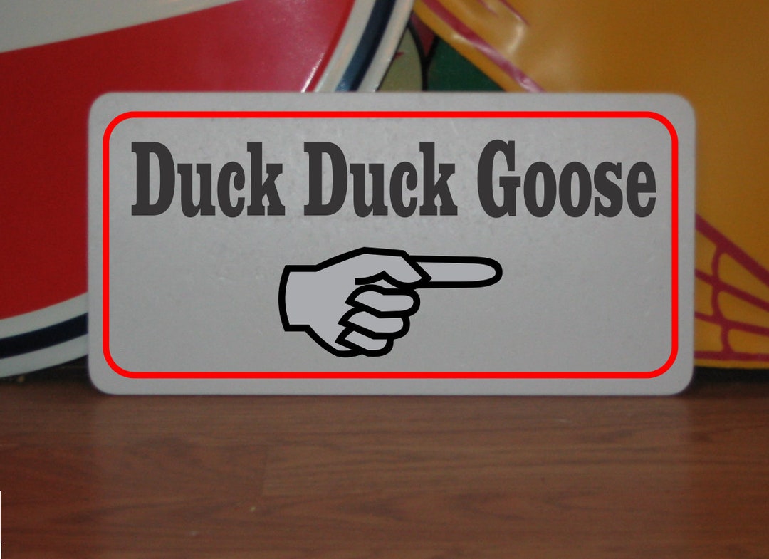 Duck Duck Goose Arrow Metal Sign - Etsy