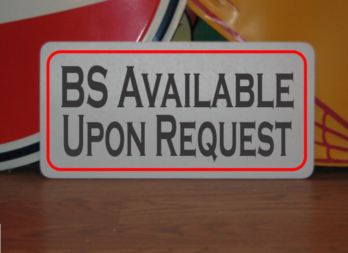 BS Available Upon Request Metal Sign Bartender Bar Golf - Etsy Canada