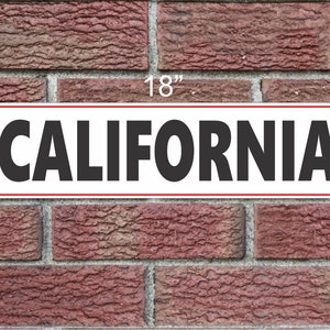 CALIFORNIA Metal Sign