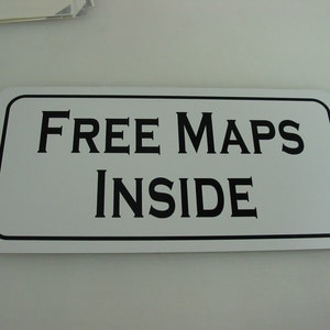 FREE MAPS INSIDE Vintage Gas & Öl Retro Metallschild