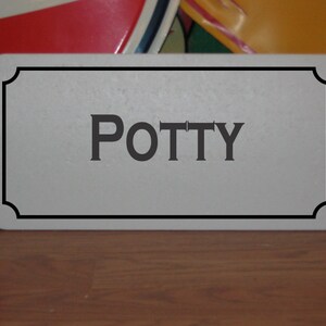 Potty Metal Sign