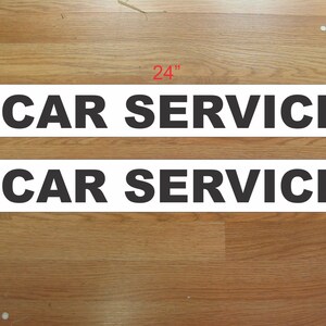 CAR SERVICE Magnetic Signs to fit Car, Tow Truck, Van Suv Us Dot Approved Size