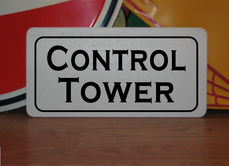 CONTROL TOWER Metal Sign for Airport Airplane Hangar | Etsy