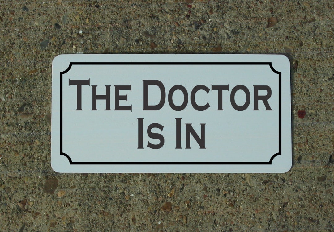 The Doctor is in Metal Sign for Office Clinic Hospital - Etsy