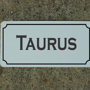 Taurus Metal Sign Zodiac Star Constellation