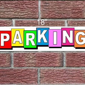 PARKING Metalen bord 6 x 18 autoshowroomshow
