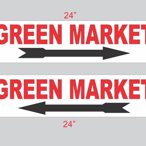 2-6 x 24 GROENE MARKT met pijlrichtingborden Hoek straatweg