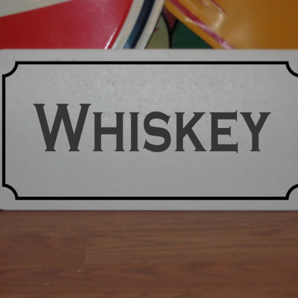 WHISKEY Metal Sign Military Phonetic International Radiotelephony Spelling Alphabet Police NATO Pilot