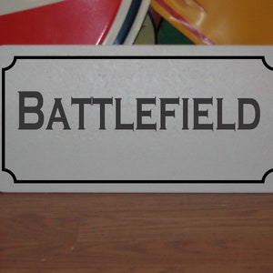 Battlefield Metal Sign Army Navy Air Force Marines Police