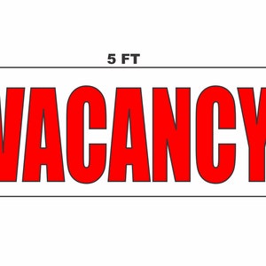 Vacancy Banner Sign hotel motel apartment