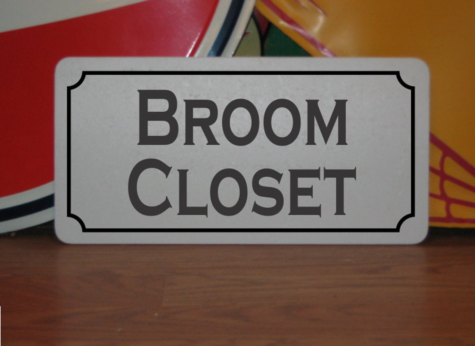 Broom Closet Metal Sign Etsy