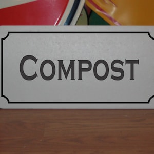 Compost Metal Sign