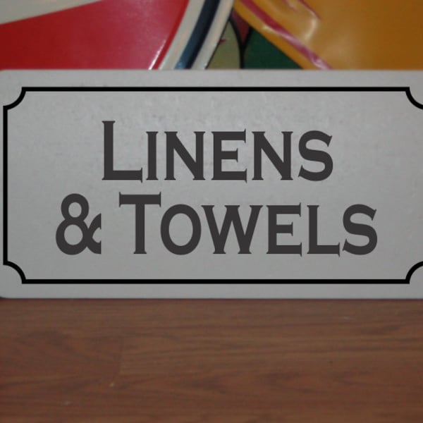Linen Closet Sign Etsy