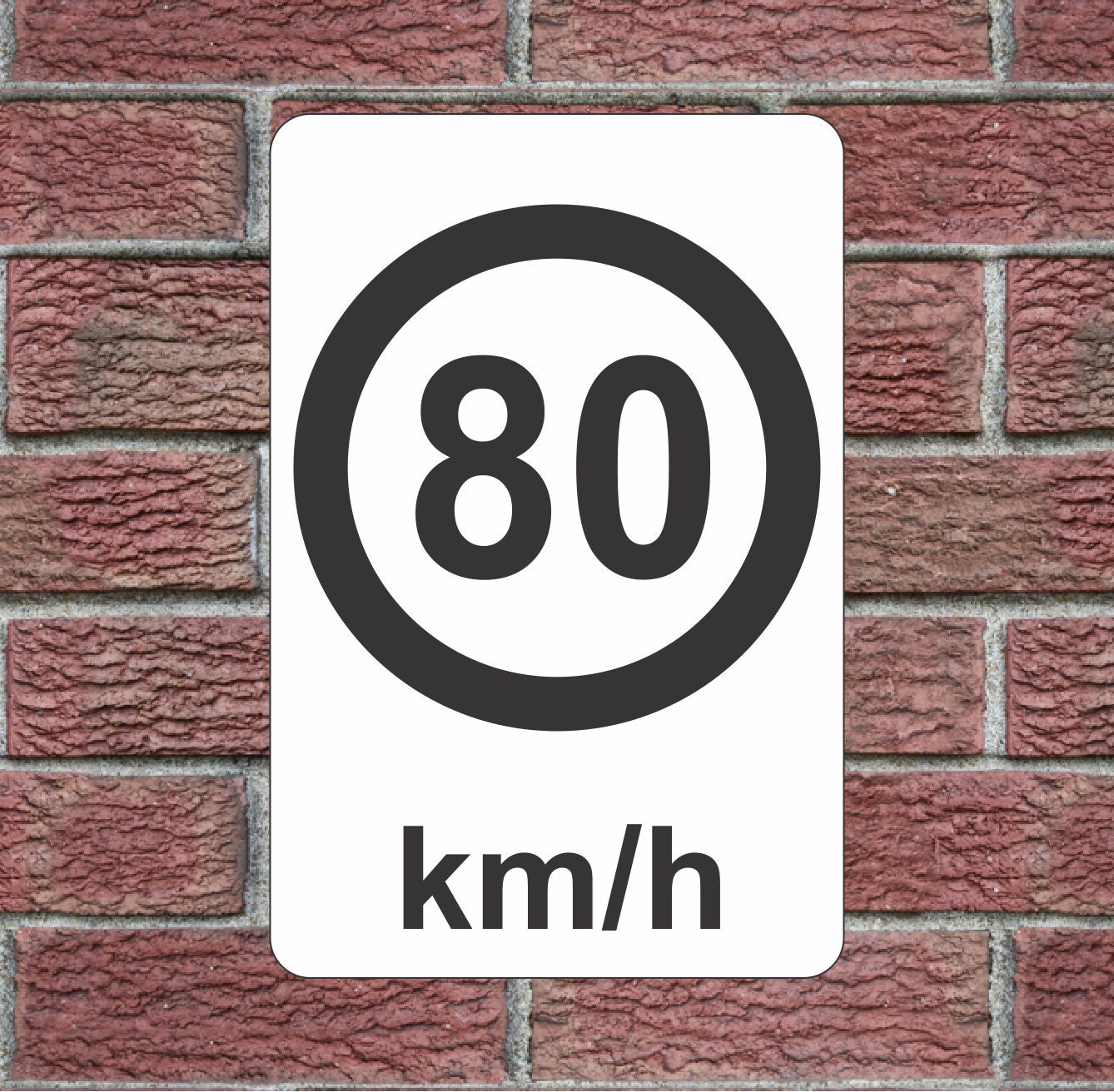Speed Limit 80 Sign - Etsy