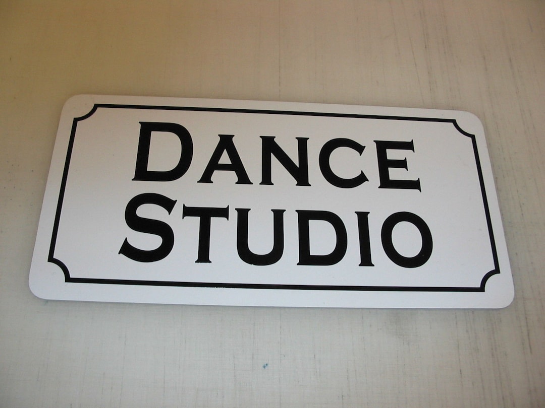 DANCE STUDIO Vintage Style Metal Sign - Etsy