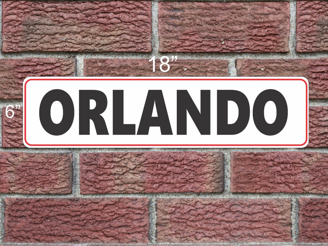 ORLANDO Metal Sign - Etsy