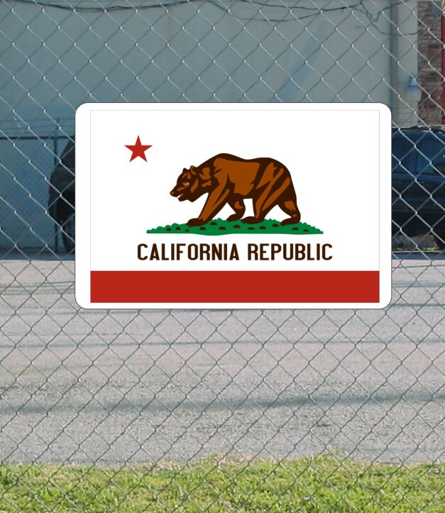 CALIFORNIA STATE FLAG Metal Sign - Etsy