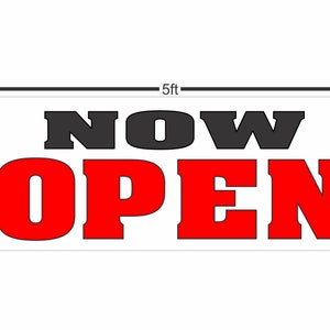 Now Open Banner Sign