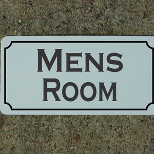 MENS ROOM Metal Sign for Business Restaurant Bar