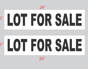 Letreros de plástico corrugado en blanco y negro para vehículos motorizados (6x24)