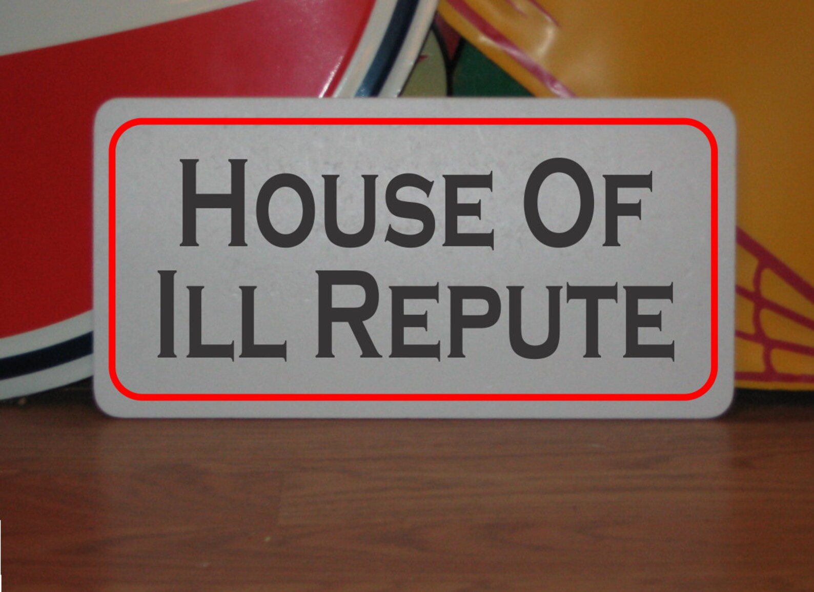 House of Ill Repute Metal Sign Etsy