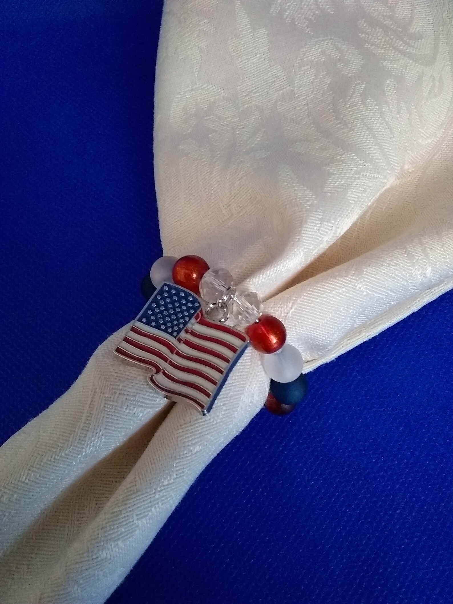 Flag Napkin Rings Flag Napkin Holders Flag Napkin Rings Red Etsy