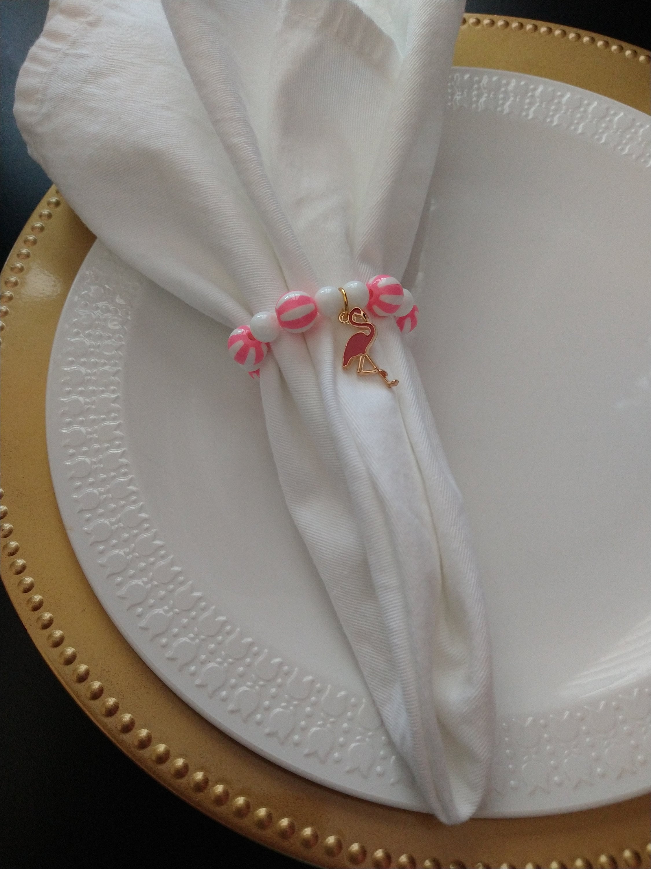 Pink Flamingo Napkin RingsPink Flamingo Napkin RingsFlamingo Table DecorPink Flamingo Table AccessoriesPink Flamingo Decor