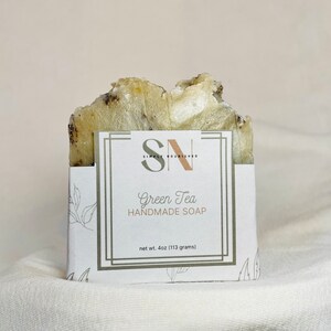 Soap made with Organic Ingredients - All Natural - Oatmeal Soap - Unscented Soap - Cocoa Butter Soap - Avocado Butter Soap - Green Tea Soap