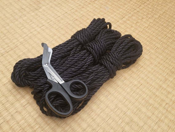 Shibari Rope. 1 Ply 'raven Black Fully Treated' Tossa Jute. 8 Meter 26ft  Vegan-friendly Handmade Bondage Rope. 
