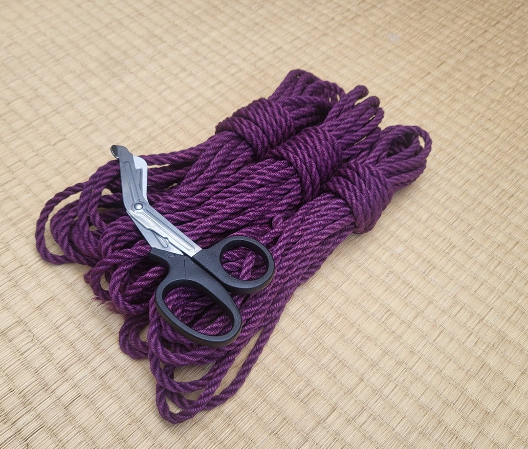 Shibari Rope. 1 Ply 'violet Fully Treated' Tossa Jute Rope. 8 Meter