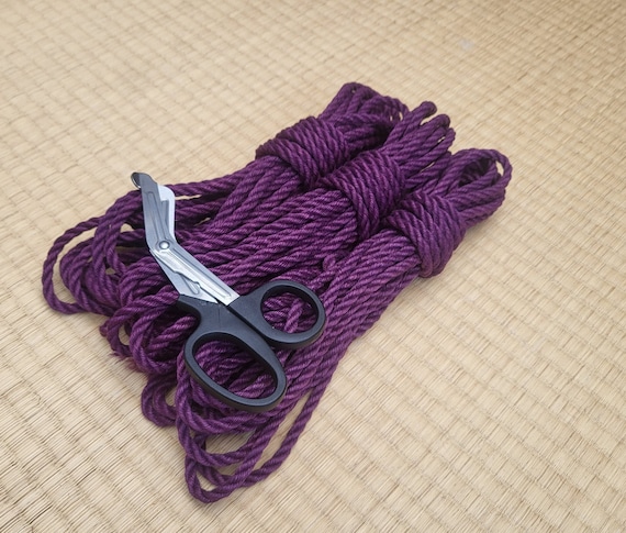 Shibari Rope. 1 Ply 'violet Fully Treated' Tossa Jute Rope. 8 Meter 26ft  Vegan-friendly Handmade Bondage Rope. 