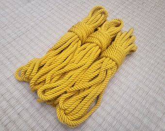 Shibari Rope. Bamboo ‘Goldilocks’. 8 meter (26ft) Vegan-friendly handmade bondage rope.