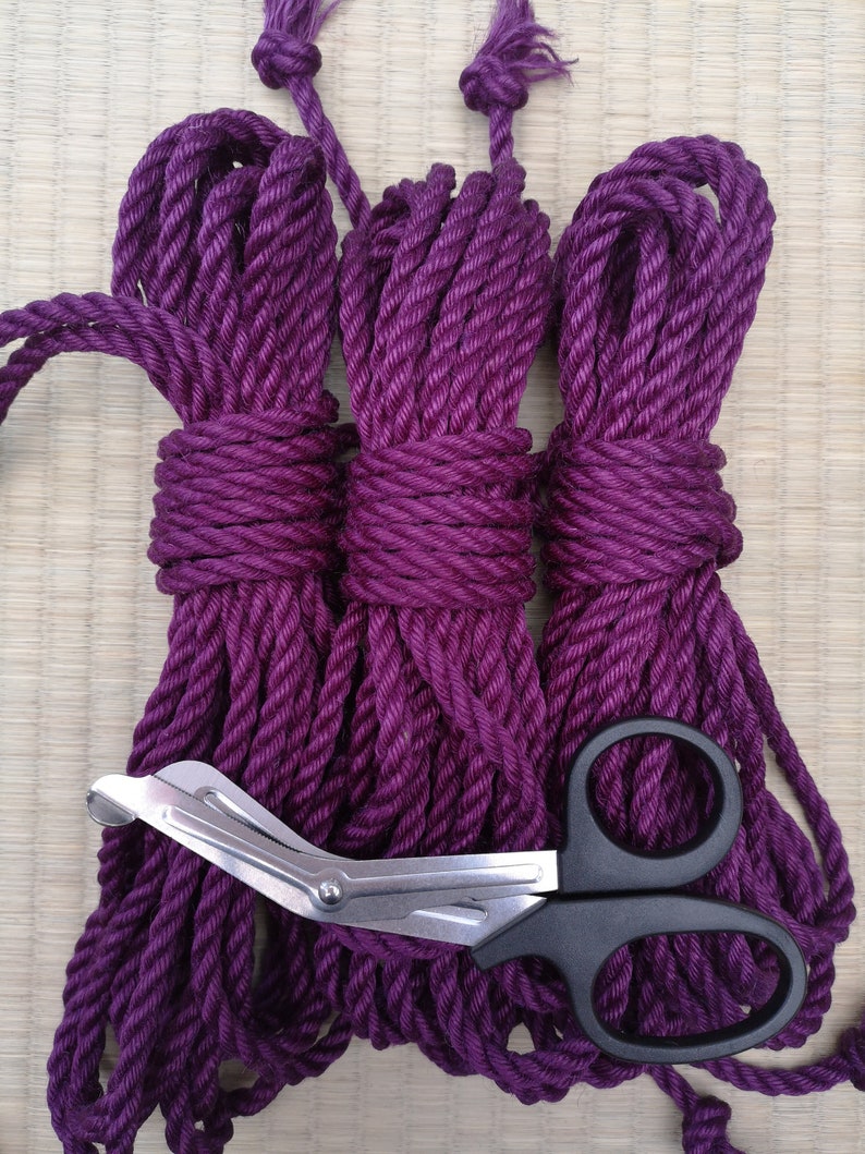 Violet Jute Rope Rope Kit. BDSM Shibari. Vegan Friendly Etsy UK