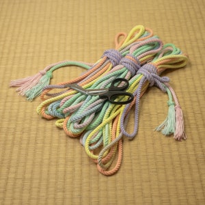 Shibari Rope. Bamboo ‘Carebear’. 8 meter (26ft) Vegan-friendly handmade bondage rope.