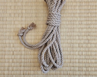 Shibari Rope. 2 ply ‘Natural- Fully treated' Tossa Jute Rope. 8 meter  (26ft) Vegan-friendly handmade bondage rope