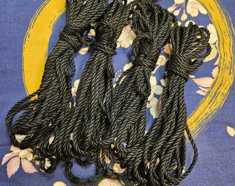 Yukanawa Shibari Rope Kit: Black Jute, 9 meter, 5mm - Limited Edition
