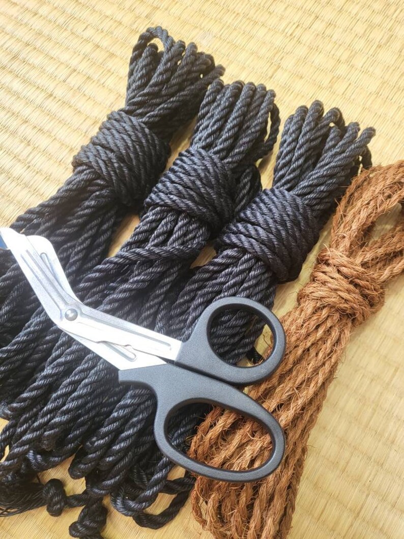 Raven Black Jute Rope Rope Torture Kit. Vegan Bondage Rope Etsy Ireland