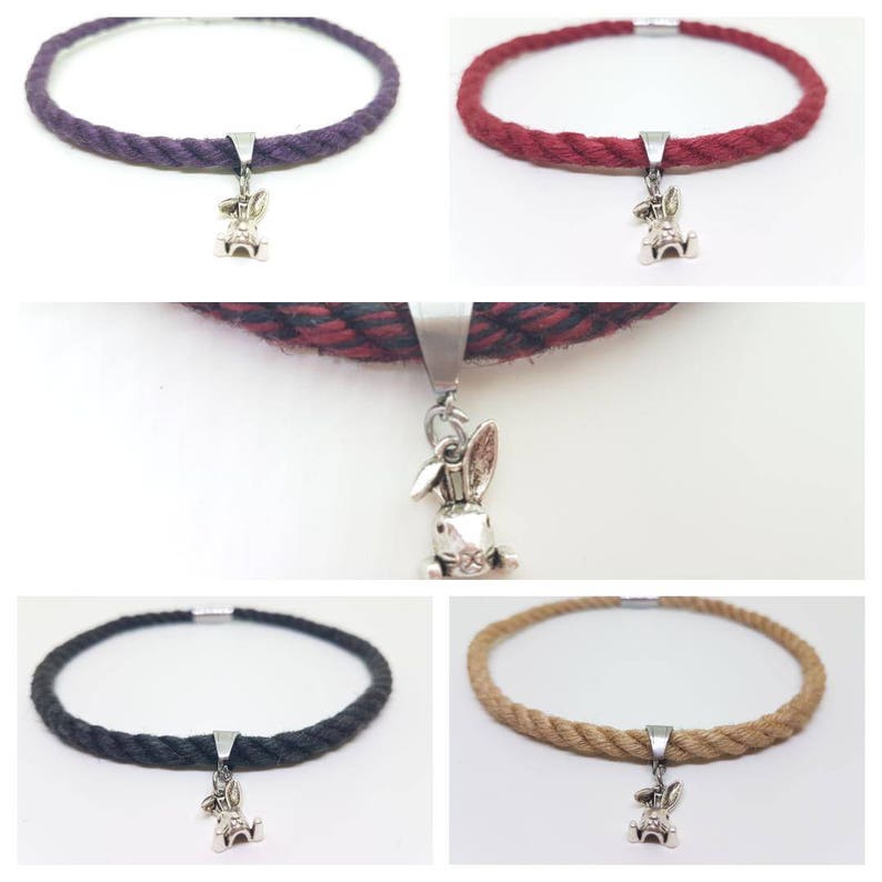 Rope Bunny Bdsm Collar Submissive Necklace Bdsm Discreet Etsy UK