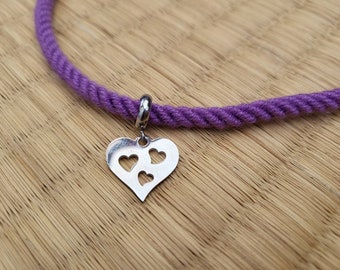 Traid pride necklace. Show your poly pride! Choose your colour! Made with super soft bamboo.  free delivery