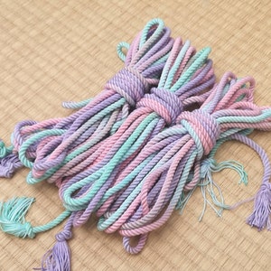Shibari Rope. Bamboo ‘My little pony’. 8 meter (26ft) Vegan-friendly handmade bondage rope.