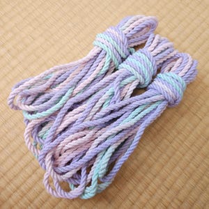 Shibari Rope. Hemp &#39; My Little Pony&#39;. 8 meter (26ft) Vegan-friendly handmade bondage rope.