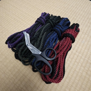 Twilight Collection. Jute Shibari Rope, Handmade and Fully treated. 8 meter (26ft)  FREE SHEARS INC