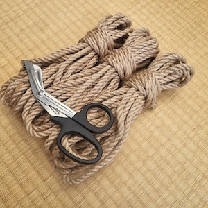 Shibari Rope. &#39;Natural- Fully treated&#39; made from Single ply, tossa Jute. Vegan-friendly handmade for bondage. Various lengths available.