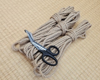 Shibari Rope. 2 ply ‘Untreated Natural’ Tossa Jute Rope. 8 meter (26ft) Vegan-friendly handmade bondage rope