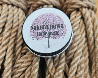 Sakura nawa rope paste for treating Jute and hemp ropes. Suitable for vegans.