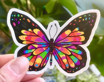 Rainbow Butterfly Sticker